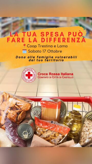 Un piccolo gesto, un grande aiuto per la nostra comunità. ❤️🛒
𝗦𝗔𝗕𝗔𝗧𝗢 𝟭𝟳 𝗢𝗧𝗧𝗢𝗕𝗥𝗘 ti aspettiamo per una nuova Raccolta Alimentare. Tutto ciò che verrà donato sarà distribuito direttamente 𝗮𝗹𝗹𝗲 𝗳𝗮𝗺𝗶𝗴𝗹𝗶𝗲 𝘃𝘂𝗹𝗻𝗲𝗿𝗮𝗯𝗶𝗹𝗶 𝗱𝗲𝗹 𝗻𝗼𝘀𝘁𝗿𝗼 𝘁𝗲𝗿𝗿𝗶𝘁𝗼𝗿𝗶𝗼.
𝐂𝐎𝐒𝐀 𝐏𝐔𝐎𝐈 𝐃𝐎𝐍𝐀𝐑𝐄? Raccogliamo generi alimentari a lunga conservazione e beni di prima necessità:
🍝ᴅɪꜱᴘᴇɴꜱᴀ: ᴘᴀꜱᴛᴀ, ʀɪꜱᴏ, ꜰᴀʀɪɴᴀ ᴇ ᴄᴇʀᴇᴀʟɪ
🍅 ᴄᴏɴꜱᴇʀᴠᴇ: ᴘᴀꜱꜱᴀᴛᴀ ᴅɪ ᴘᴏᴍᴏᴅᴏʀᴏ, ᴘᴏʟᴘᴀ ᴇ ᴘᴇʟᴀᴛɪ
🥫 ꜱᴄᴀᴛᴏʟᴀᴍᴇ: ʟᴇɢᴜᴍɪ (ᴄᴇᴄɪ, ꜰᴀɢɪᴏʟɪ, ʟᴇɴᴛɪᴄᴄʜɪᴇ, ᴘɪꜱᴇʟʟɪ), ᴛᴏɴɴᴏ ᴇ ᴄᴀʀɴᴇ ɪɴ ꜱᴄᴀᴛᴏʟᴀ
🫒 ᴄᴏɴᴅɪᴍᴇɴᴛɪ: ᴏʟɪᴏ ᴇxᴛʀᴀᴠᴇʀɢɪɴᴇ ᴅ'ᴏʟɪᴠᴀ ᴇ ᴏʟɪᴏ ᴅɪ ꜱᴇᴍɪ
🥛 ʙᴇᴠᴀɴᴅᴇ: ʟᴀᴛᴛᴇ ᴜʜᴛ, ᴄᴀꜰꜰè ᴇ ᴛè
🍪 ᴄᴏʟᴀᴢɪᴏɴᴇ: ʙɪꜱᴄᴏᴛᴛɪ, ꜰᴇᴛᴛᴇ ʙɪꜱᴄᴏᴛᴛᴀᴛᴇ, ᴢᴜᴄᴄʜᴇʀᴏ ᴇ ᴍᴀʀᴍᴇʟʟᴀᴛᴀ
👶 ᴘʀɪᴍᴀ ɪɴꜰᴀɴᴢɪᴀ: ᴏᴍᴏɢᴇɴᴇɪᴢᴢᴀᴛɪ, ʟᴀᴛᴛᴇ ɪɴ ᴘᴏʟᴠᴇʀᴇ, ᴘᴀꜱᴛɪɴᴇ ᴇ ᴘᴀɴɴᴏʟɪɴɪ
𝗖𝗶 𝘁𝗿𝗼𝘃𝗶 𝗾𝘂𝗶:
🗓 𝗦𝗮𝗯𝗮𝘁𝗼 𝟭𝟳 𝗢𝘁𝘁𝗼𝗯𝗿𝗲
🕘 𝗗𝗮𝗹𝗹𝗲 𝗼𝗿𝗲 𝟵:𝟬𝟬 𝗮𝗹𝗹𝗲 𝗼𝗿𝗲 𝟭𝟯:𝟬𝟬
📍 𝗖𝗼𝗼𝗽 𝗱𝗶 𝗧𝗿𝗲𝘀𝘁𝗶𝗻𝗮 📍 𝗖𝗼𝗼𝗽 𝗱𝗶 𝗟𝗮𝗺𝗮
Anche un solo prodotto può fare la differenza. Ti aspettiamo! 🚑❤️
#crocerossaitaliana #cricittadicastello #spesasolidale #raccoltaalimentare #unitaliacheaiuta